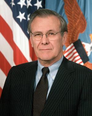 Donald Rumsfeld's poster