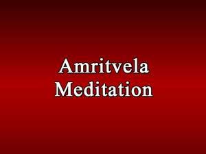 Amritvela Meditation Poster