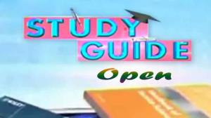 Open / Study Guide Poster