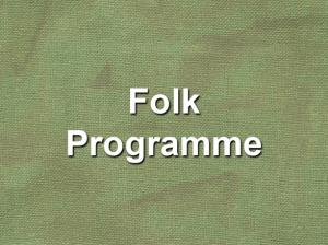 Folk Programme Poster