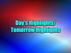 Day's Highlights/Tomorrow Highlights Poster