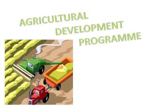 Agriculture Programme Poster