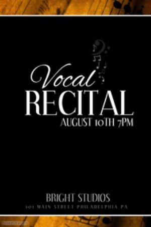 Classical Vocal Recital Poster