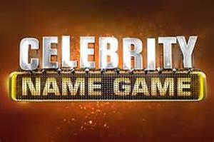 Celebrity Name Game Poster