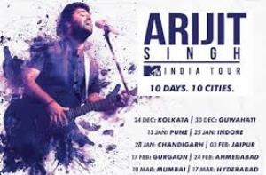 Arijit Singh MTV India Tour Poster