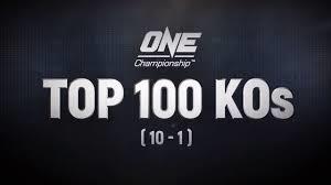 ONE Top 100 Knockouts Poster