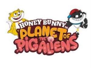 Honey Bunny In Planet Of Pig Aliens Poster