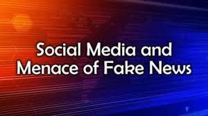 Social Media and Menace of Fake News Poster