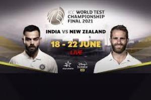 Live ICC WTC 2021 Final IND v NZ Poster