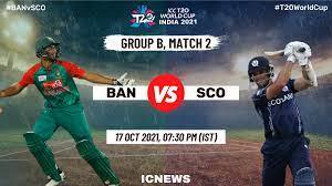 ICC T20 WC 2021 Hlts BAN v SCO Poster